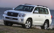 White Toyota Land Cruiser